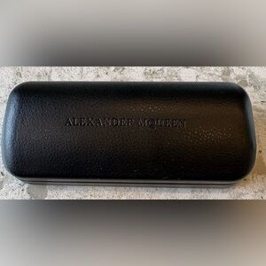 Alexander McQueen Black Leather Eyewear Case